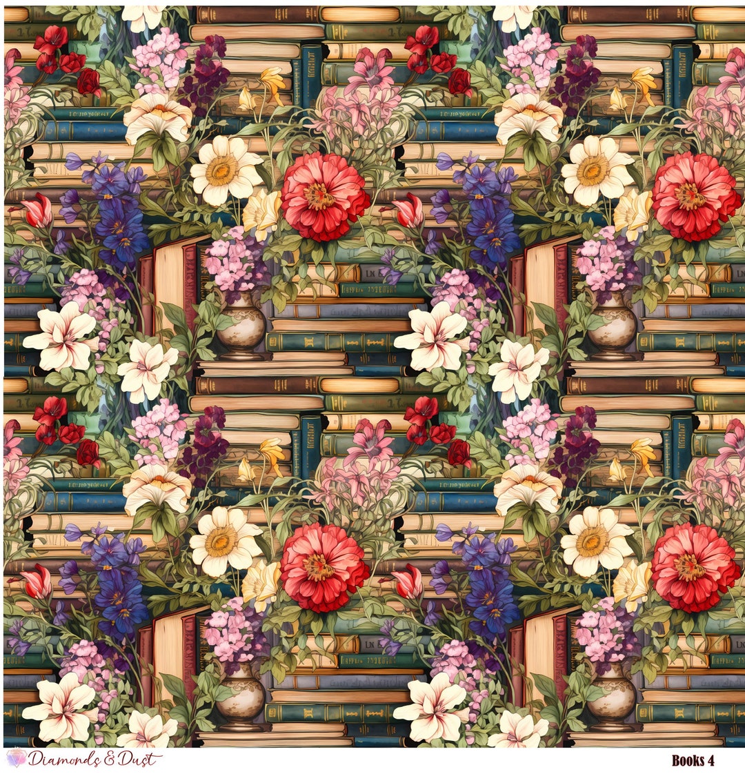 Patterned Books Books 4 Patterned Vinyl - Etsy