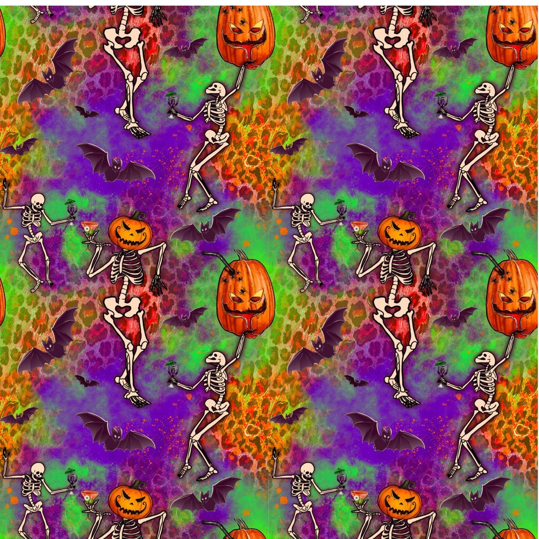 Skeleton Party Patterned Vinyl - Etsy
