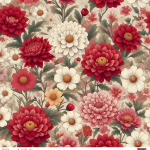 Vinyle à motif bouquet