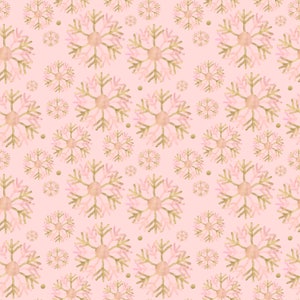 Pink snowflakes 01 patterned vinyl
