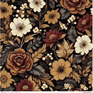 Vinyle à motifs de fleurs sourdes