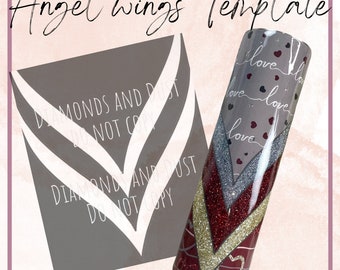 24 plump Angel wings wrap SVG cut file