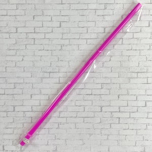 30cm wiederverwendbarer pinker Strohhalm