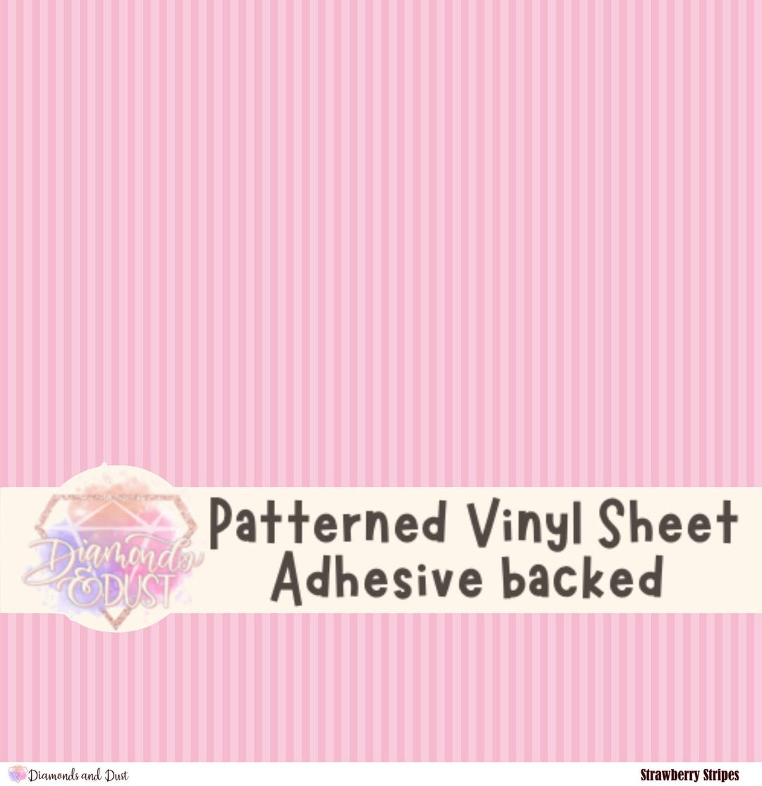 Strawberry Stripes Patterned Vinyl - Etsy