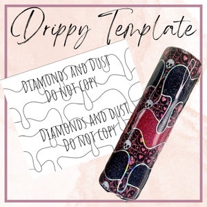 Drippy  32 plump tumbler wrap SVG cut file