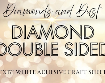 Diamond double sided WHITE adhesive sheets