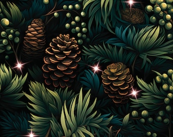 Mystic pine patterned vinyl
