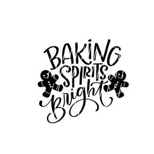 Baking Spirits Bright handlettered SVG-bestand knippen