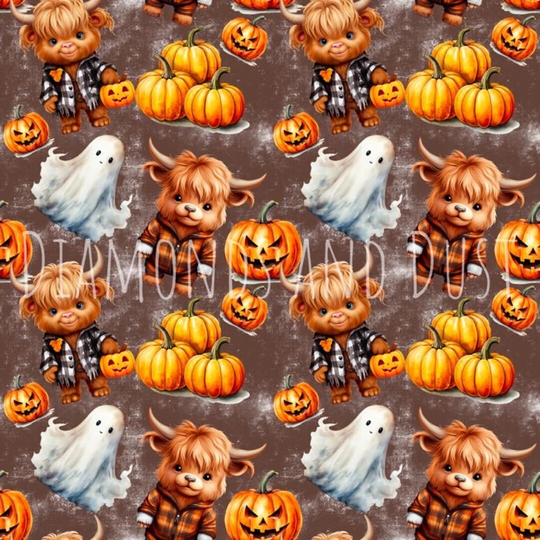 Cows and Ghost Patterned Vinyl - Etsy