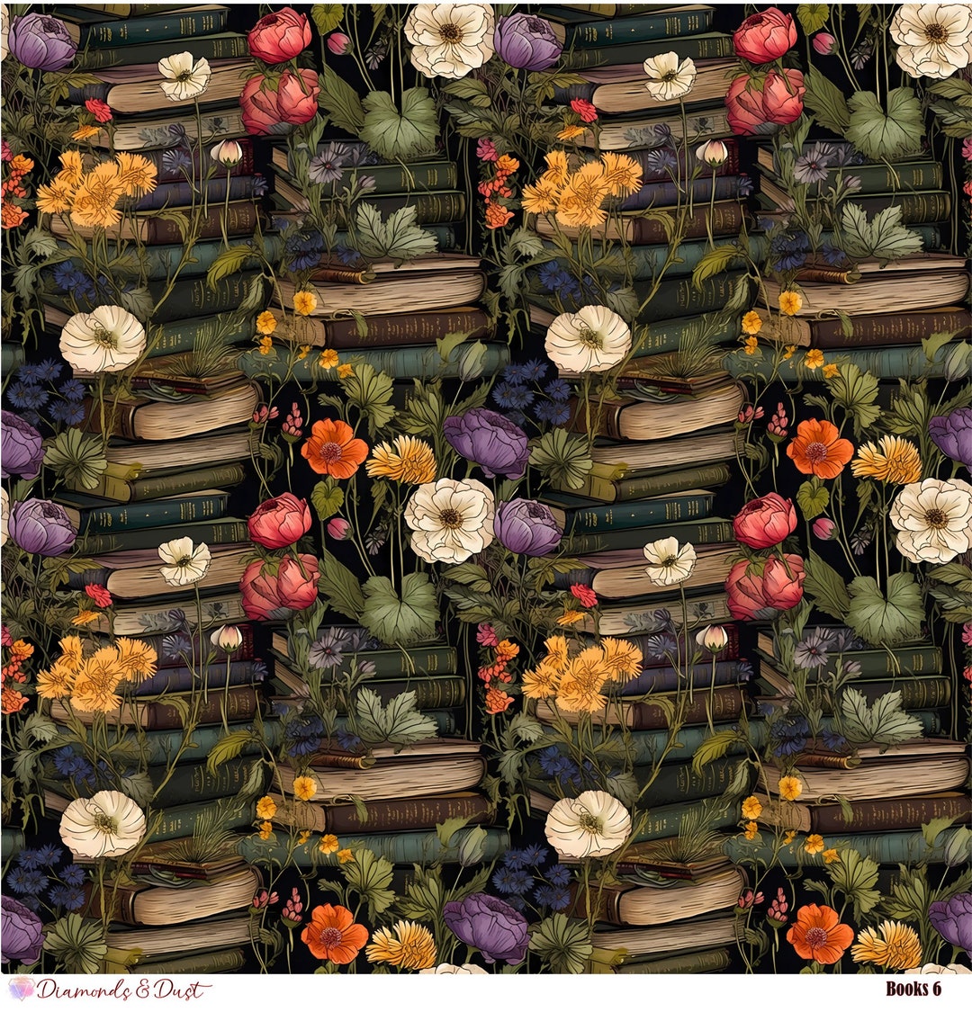 Patterned Books Books 6 Patterned Vinyl - Etsy