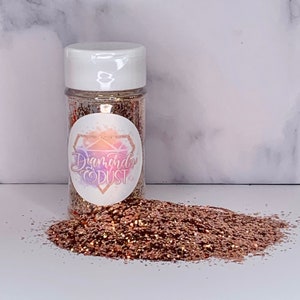 Rose, you’re golden 2 ounces polyester glitter in jar or bag