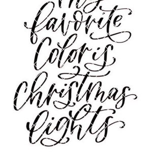 Mi color favorito son las luces navideñas Archivo de corte SVG