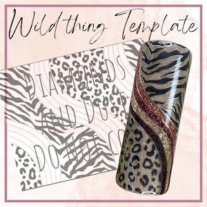 modello di bicchiere wild thing wrap 20oz dritto