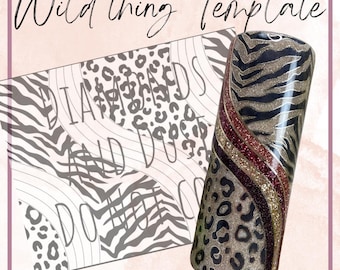 wild thing tumbler template wrap 20oz straight