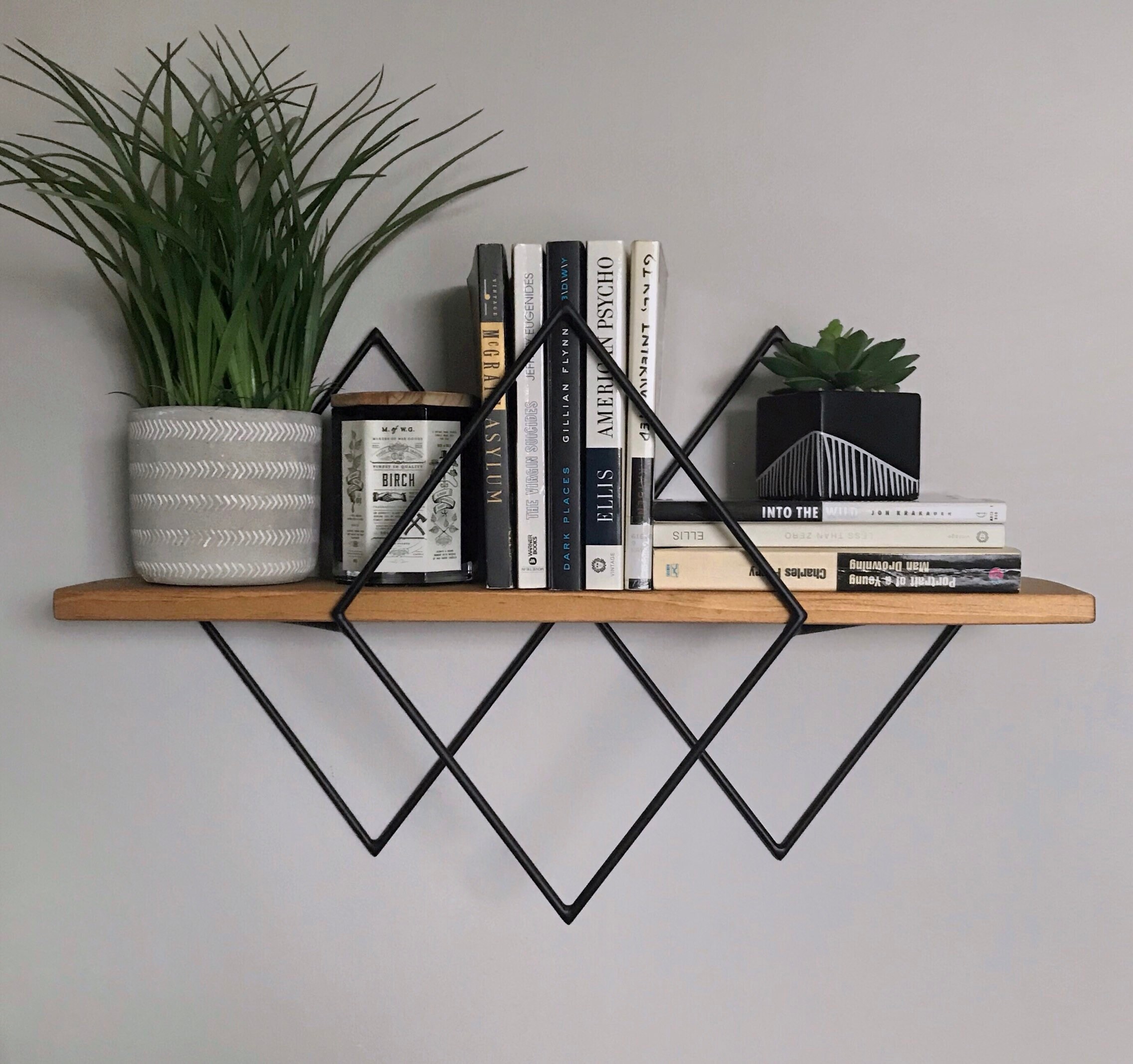 Custom 'Trinity' Diamond Shelf Geometric Floating | Etsy