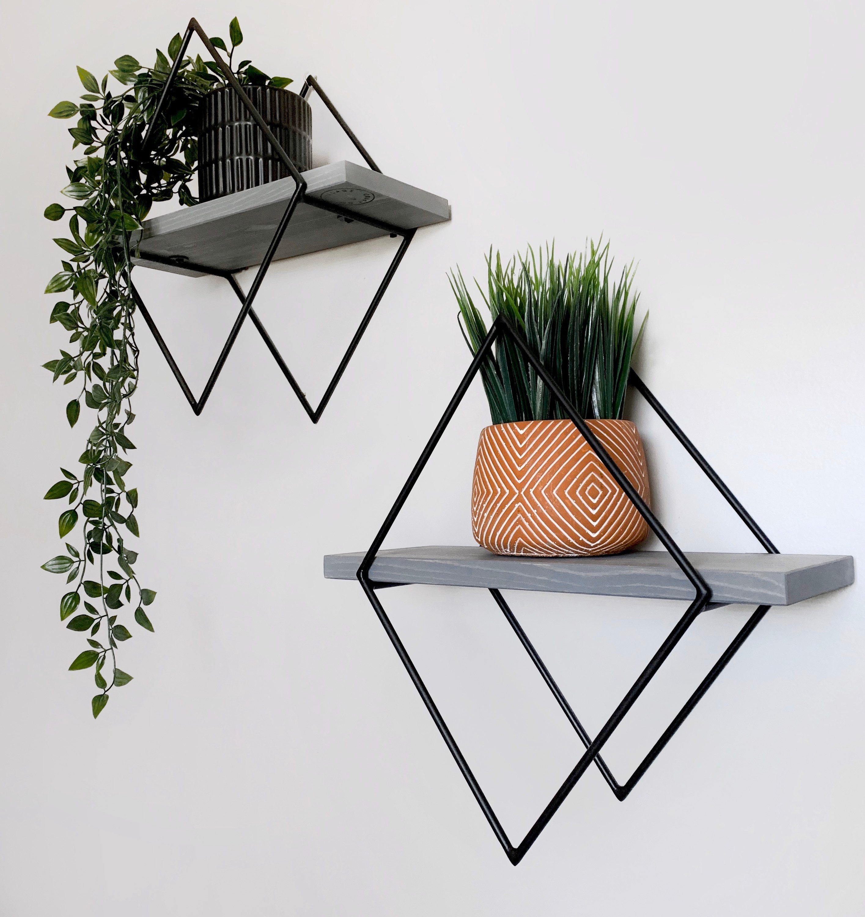 Storage & Organization Diamond Essential Oil Shelf GoldBlack Floating