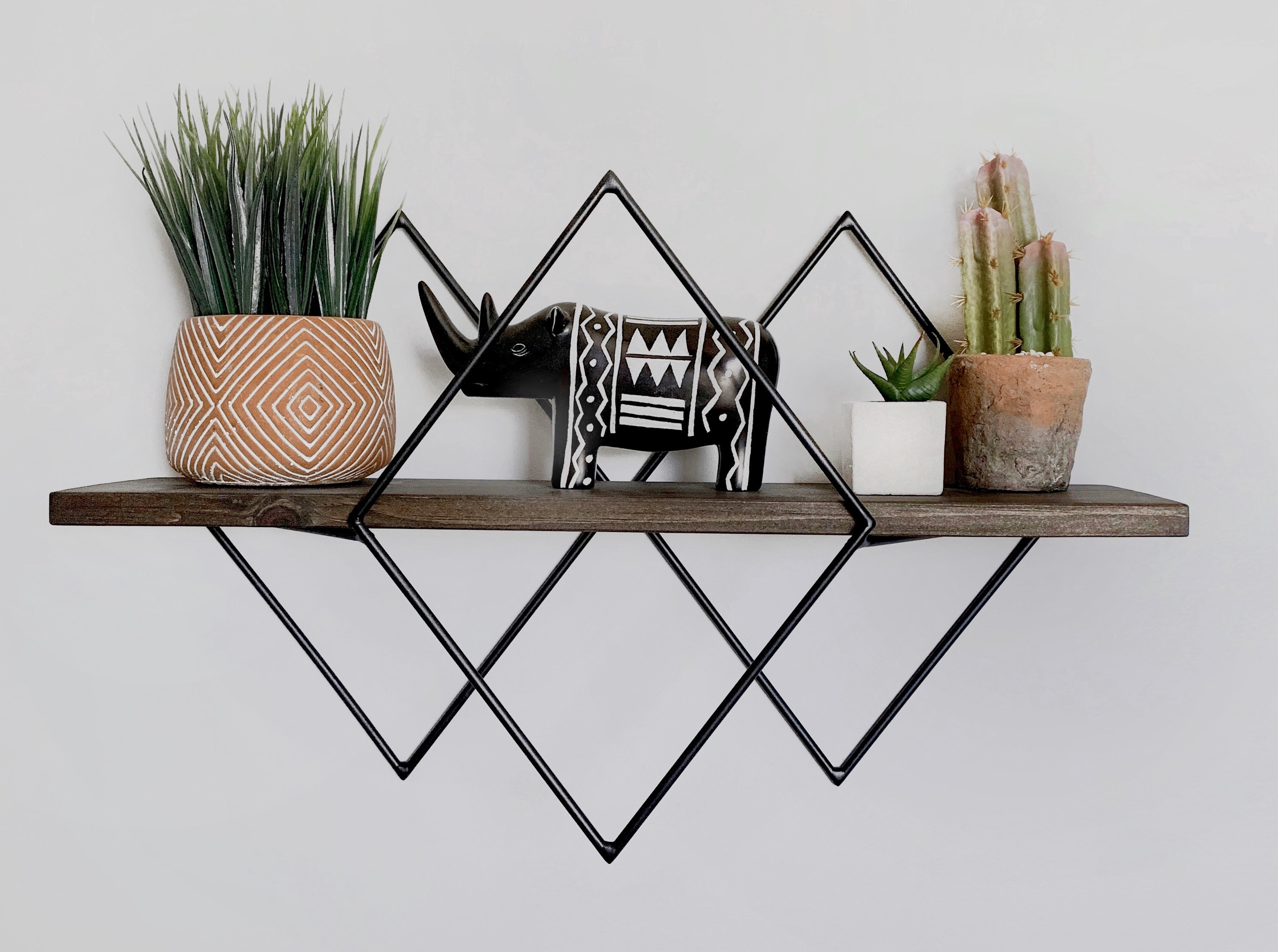 Storage & Organization Diamond Essential Oil Shelf GoldBlack Floating