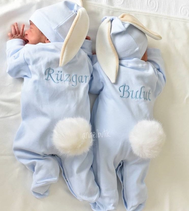 Newborn Infant Rabbit Ear Hooded Romper Long Sleeve Zipper - Temu Norway