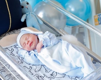 Mameluco de conejito para bebé niño, Conjunto de conejito para bebé, Regalos para bebé, Conjunto personalizado para bebé, Conjunto de algodón orgánico para bebé, Conejito de Pascua, Ropa de conejito para bebé