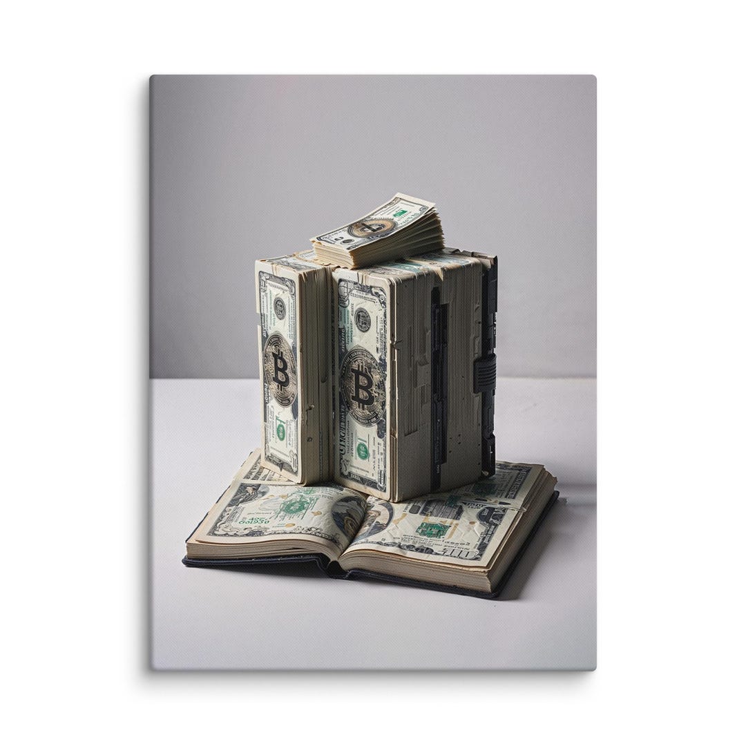 BITCOIN CODEX - Luxury Crypto Currency Art Canvas Print | Modern Money Wall  Art Collection - Etsy