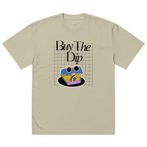 BUY THE DIP: Chips - Oversized  Cotton T-shirt - Satoshi Art Club Earth Tone Collection