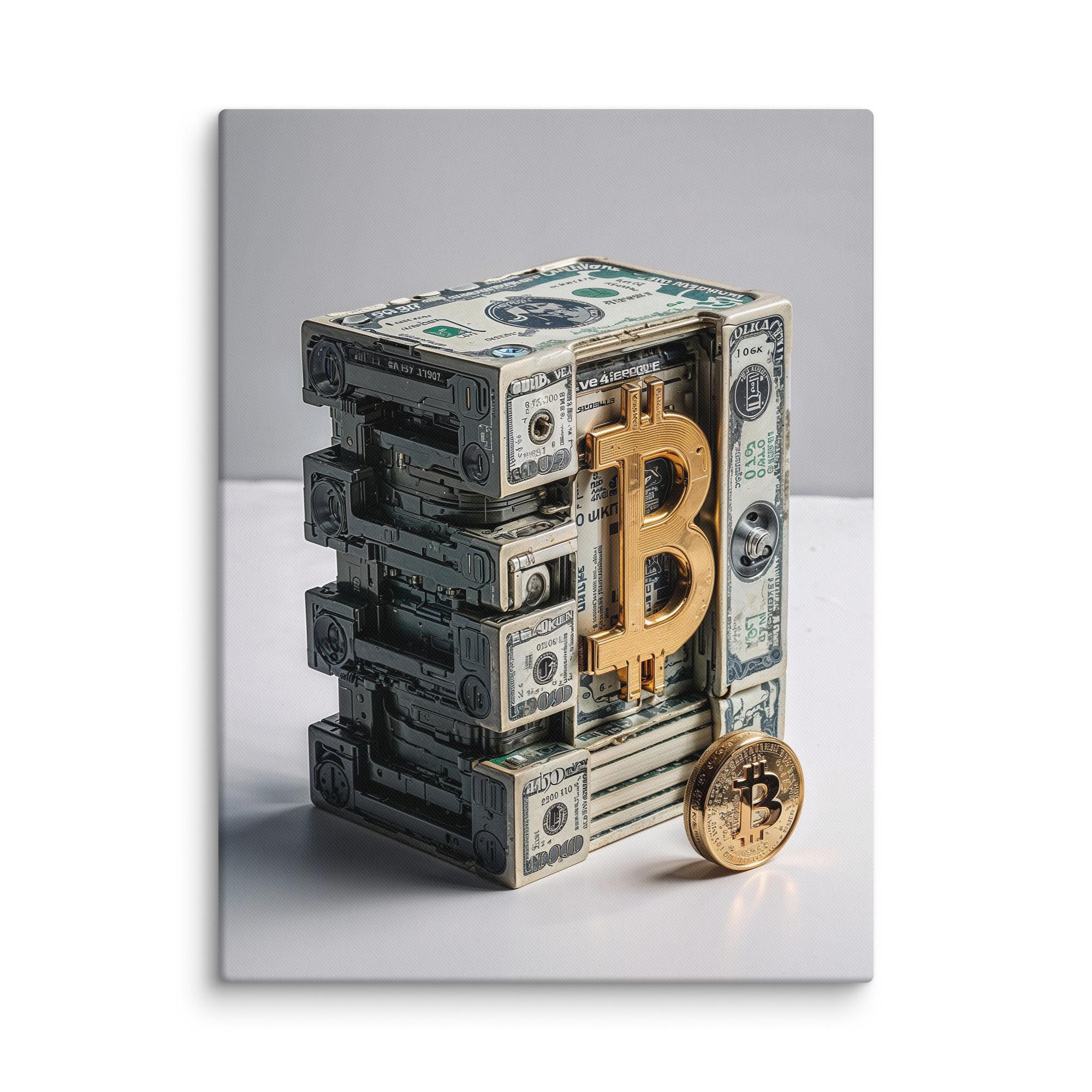 通貨交換: ビットコイン キャッシュ - 高級通貨アート キャンバス プリント | モダン マネー ウォール アート コレクション - Etsy 日本