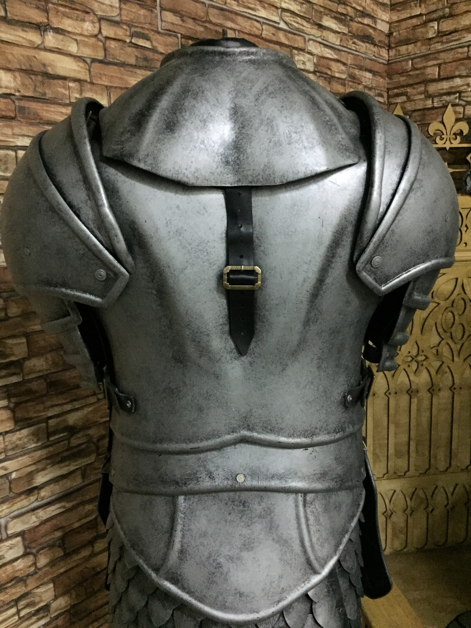 Medieval Full Plastic Body Female armor with Scalemail skirt Etsy
