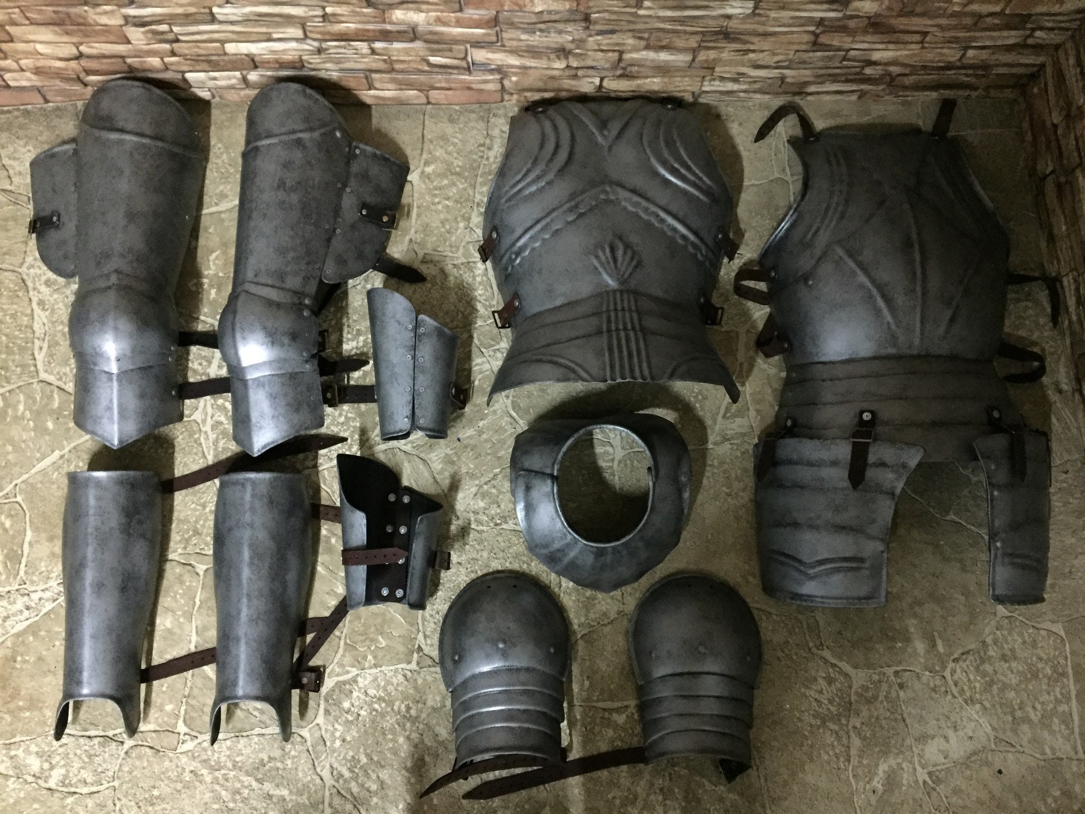 Medieval Full Plastic Body Male armor Etsy
