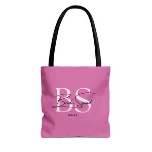 Bridal Squad Tote Bag, Wedding Party Accessory, Bridesmaid Gifts, Engagement Celebration, Personalized Wedding Tote