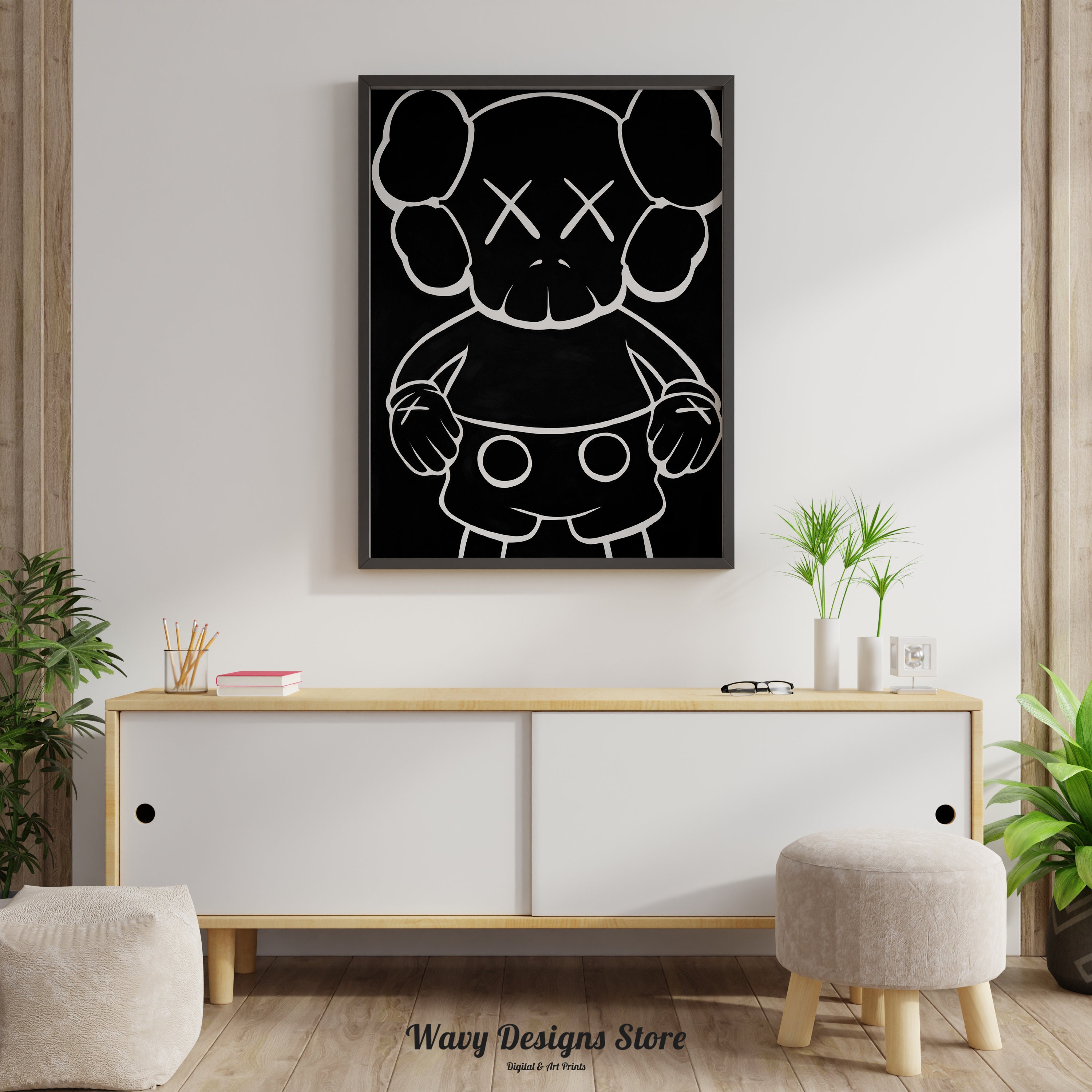 KAWS Poster Hype Print Hypebeast Poster Kaws Figure Kaws Etsy