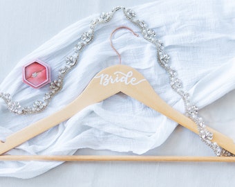 Custom Wedding Hanger, Personalized Bridal Hanger