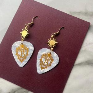Jonas Brothers Guitar Pick Earrings Concert Jewelry