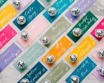 Disco Ball Place Cards Name Cards Wedding