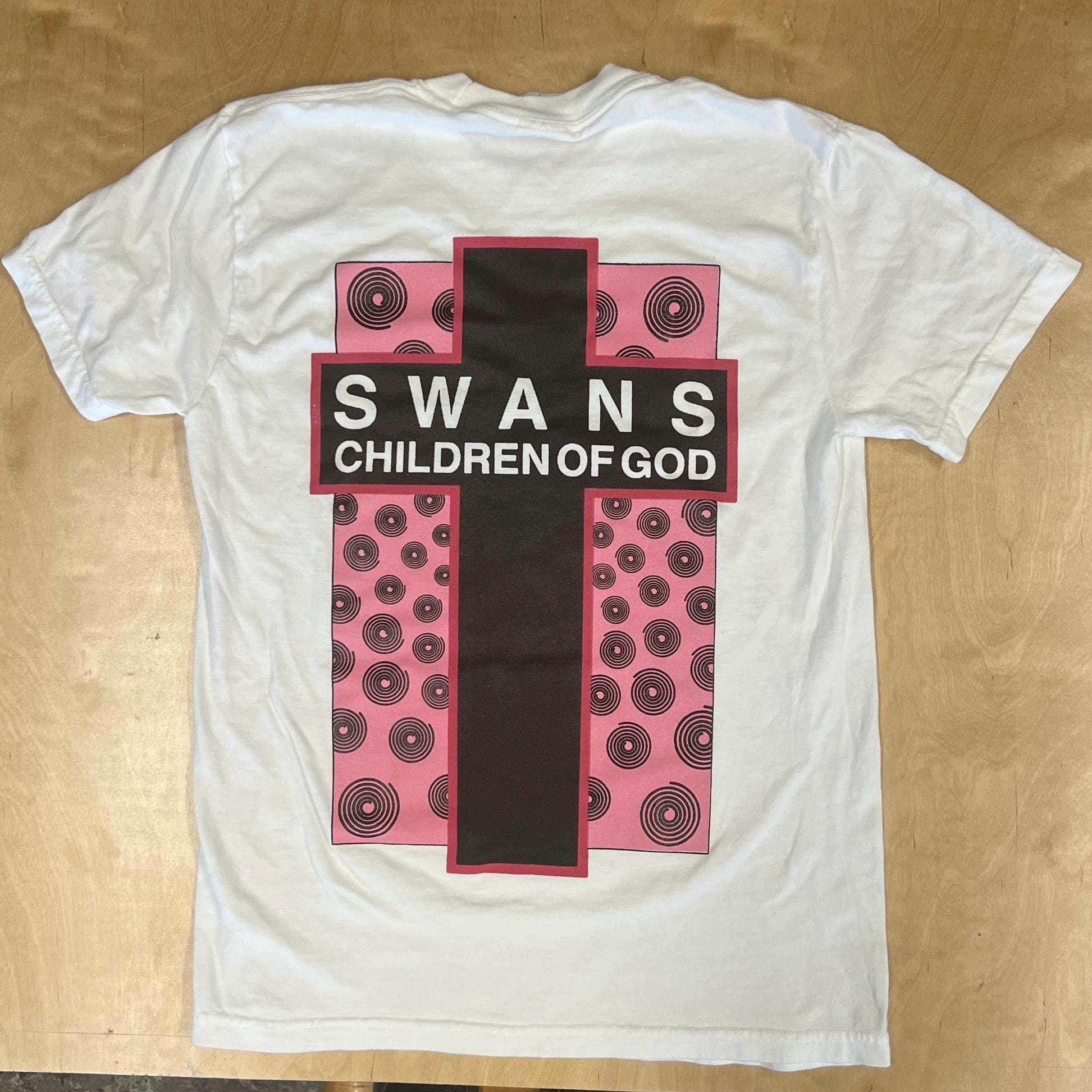 【貴重！】SWANS Michael Gira直筆サイン入　バンドTシャツ M Michael Gira Swans Band Merch 貴重！】SWANS Michael Gira直筆サイン