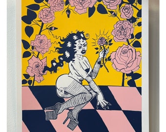 Rose Print by Chloe Perkis