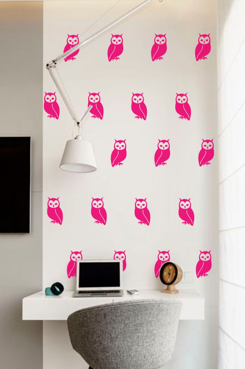 Owls decor Owls decorations Owls stickers Gold Owls Decals vinyl decals Owl wall decal Gold decals Owl decal for nursery