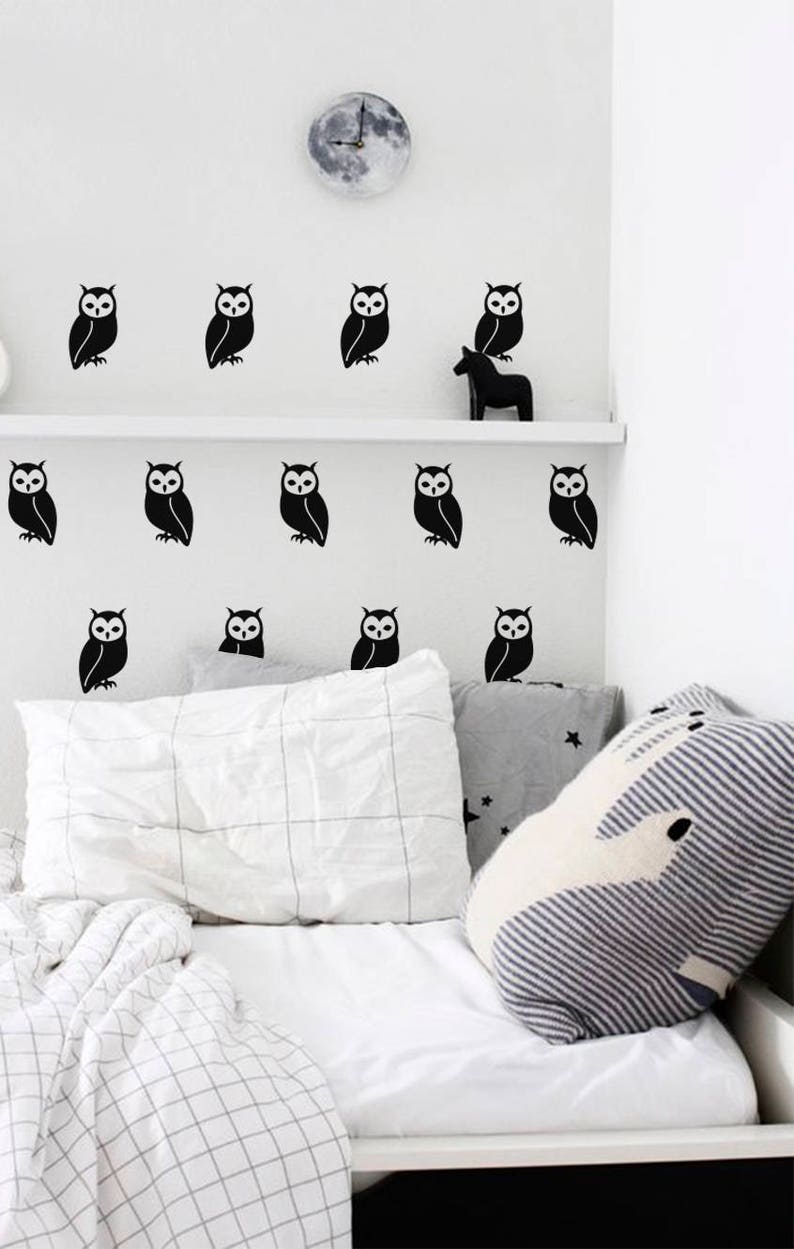Owls decor Owls decorations Owls stickers Gold Owls Decals vinyl decals Owl wall decal Gold decals Owl decal for nursery