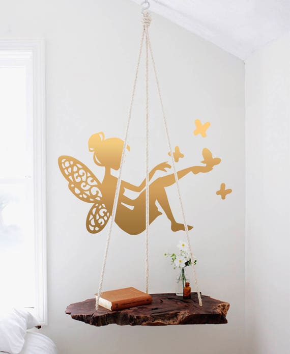 Fairy Wall Decals Tinkerbell Wall Decal Disney Wall Decal Nursery Decal Vinyl Wall Decal Kids Room Decor Girl Wall Decal Stickers