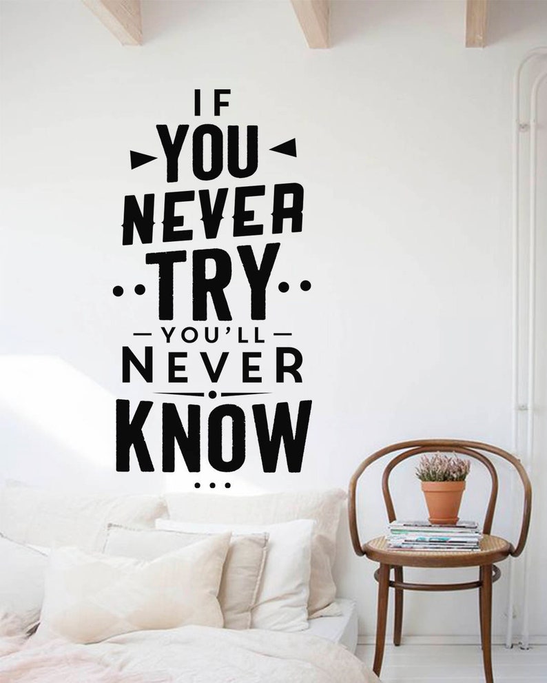 Citation De Sticker Mural Sticker Mural De Bureau Décoration Etsy