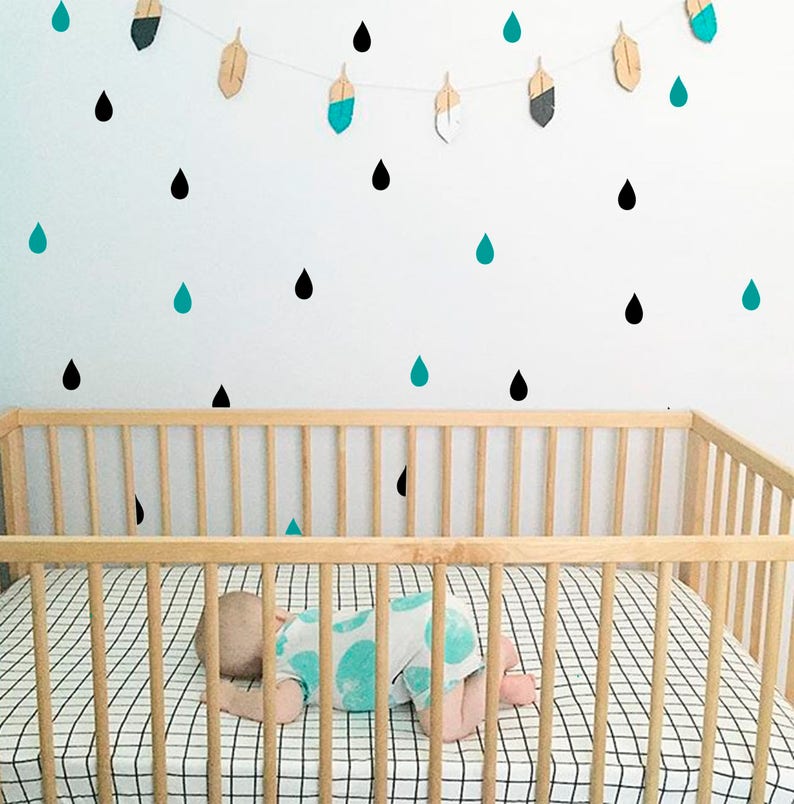 Drop Wall Decal Nursery Decals Drops Sticker - Decals For Kids Walls Drop Wall Decal Nursery Decals Drops Sticker - Decals For Kids Walls