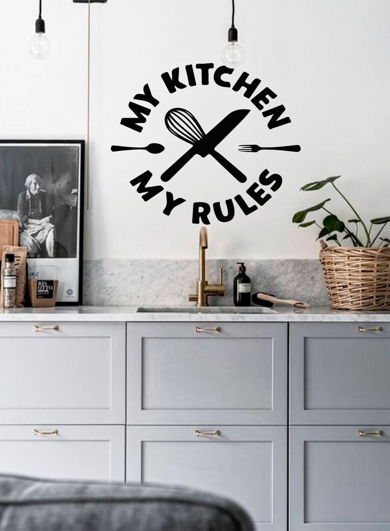 My Kitchen Rules Wall Decal Decals Decor E Vinyl Stickers