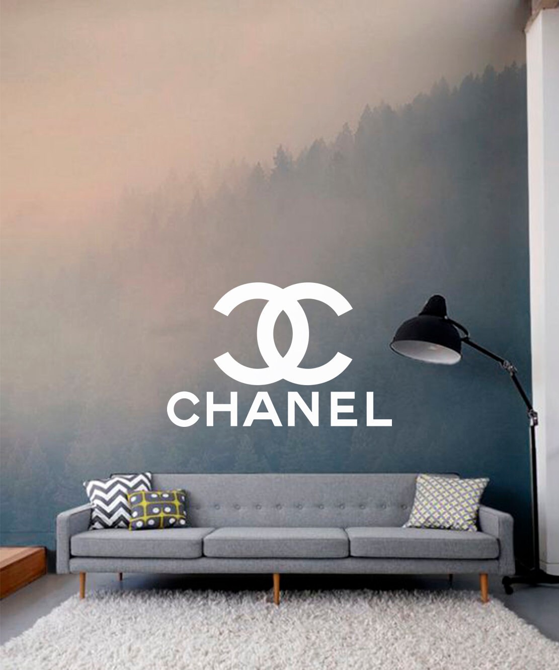 Beauty salon decor Coco Chanel wall decal Chanel sticker Etsy