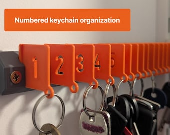 Numbered Keychain Organizer