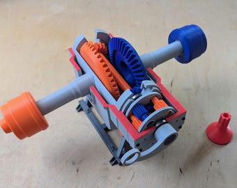 Display Model of a Tatra Axle with Differential and Diff Lock - 10x14"