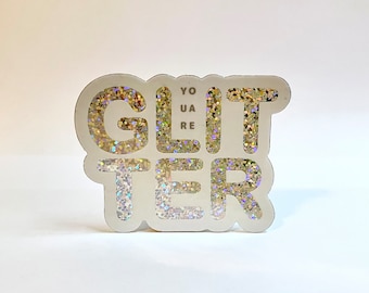 Pegatina "Eres Brillante": Afirmación Poderosa, Vinilo Resistente al Agua