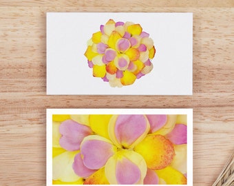 Nature art card set | Flower note cards | 5 Digital postcard prints | Small poster art | Downloadable art
