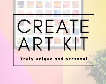 Kit de creación artística diaria • Solo hay una persona como tú • Kit de arte DIY con calendario • Para colorear, pintar y hacer collages, con tarjetas de inspiración