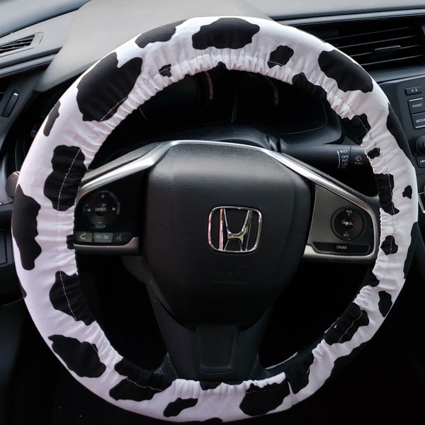 Cow Print Steering Wheel Cover Etsy
