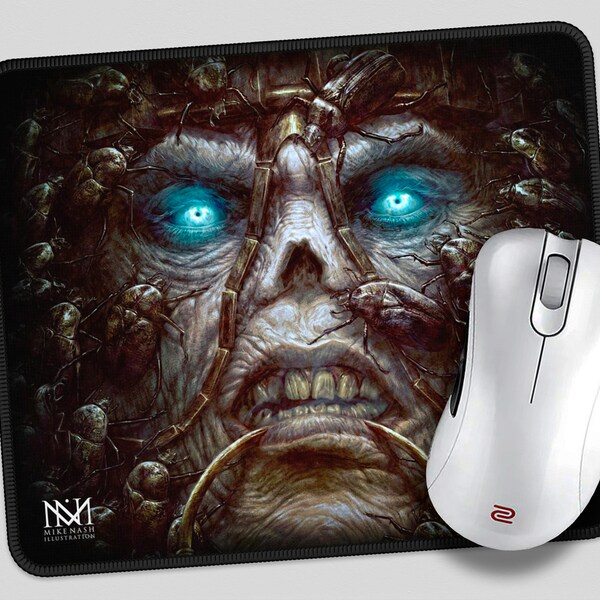 Mouse Pad - Primeval King - Guild Wars 2 Fan Art - Fantasy & Horror Art Desk Accessory