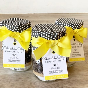 Cookie Mixes Party Favors - Mason Jar Cookie Mix Favor